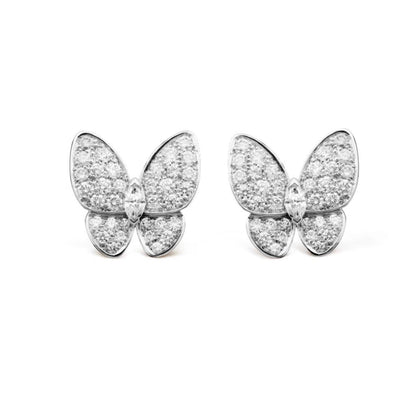 [Glimmer]BUTTERFLY ALL DIAMOND EARRINGS