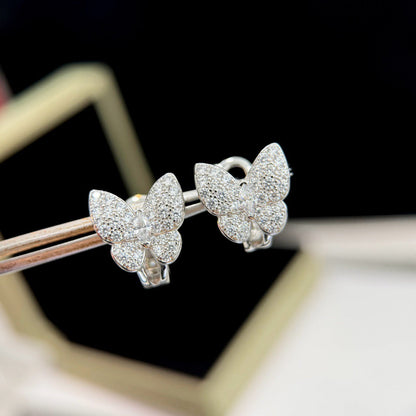 [Glimmer]BUTTERFLY ALL DIAMOND EARRINGS