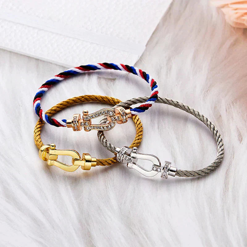 [Glimmer]FORCE LARGE HORSESHOE NO DIAMOND BRACELET GOLD