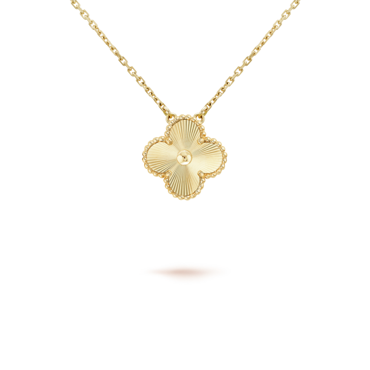 [Glimmer]CLOVER 15MM LASER NECKLACE