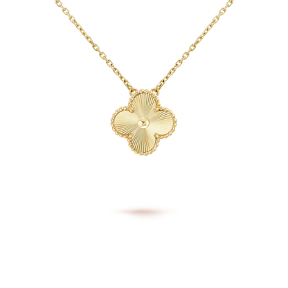 [Glimmer]CLOVER 15MM LASER NECKLACE
