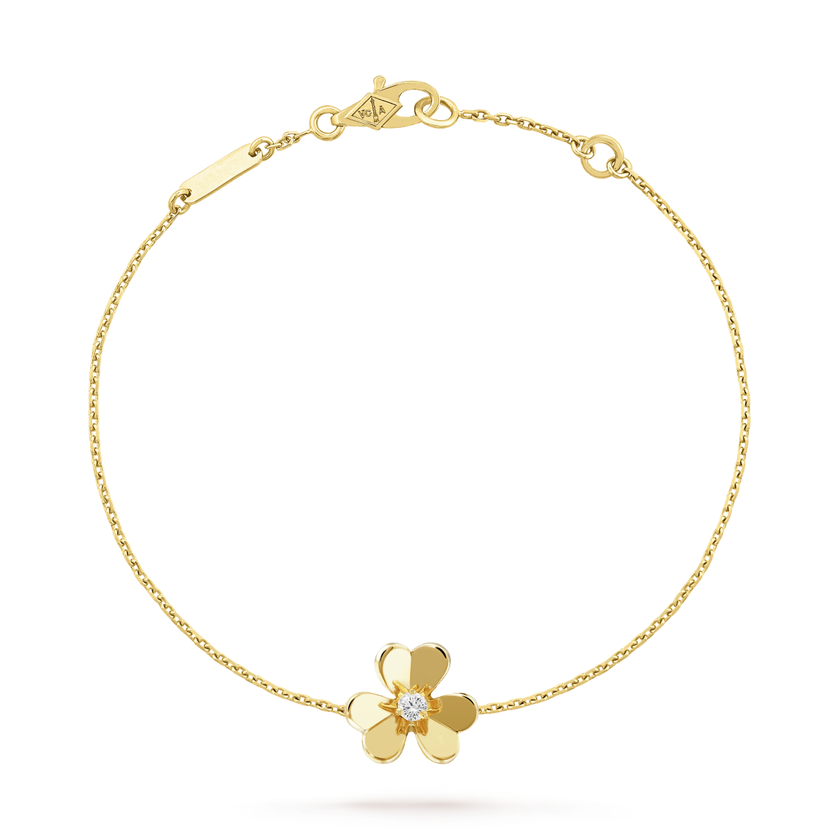 [Glimmer]FRIVOLE GOLD FLOWER PINK MALACHITE BRACELET