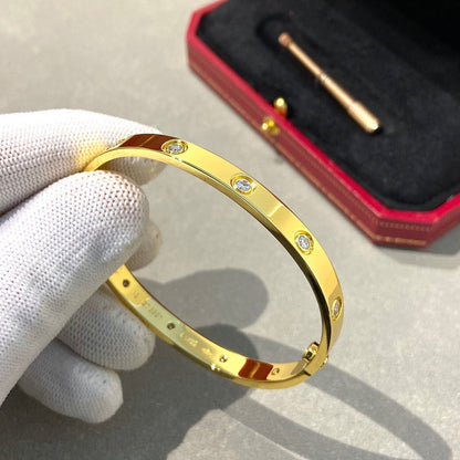 [Glimmer]LOVE BRACELET 6.1MM 10 DIAMONDS