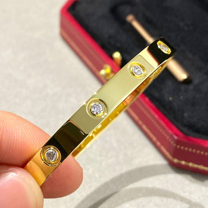 [Glimmer]LOVE BRACELET 6.1MM 10 DIAMONDS