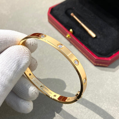 [Glimmer]LOVE BRACELET 6.1MM 10 DIAMONDS