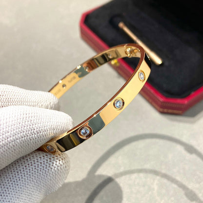 [Glimmer]LOVE BRACELET 6.1MM 10 DIAMONDS