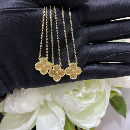 [Glimmer]CLOVER 15MM LASER NECKLACE