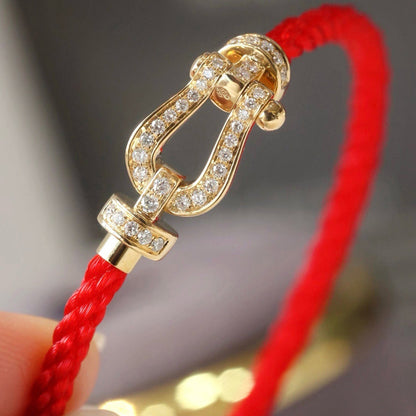 [Glimmer]FORCE LARGE HORSESHOE FULL DIAMOND BRACELET Glimmer GOLD