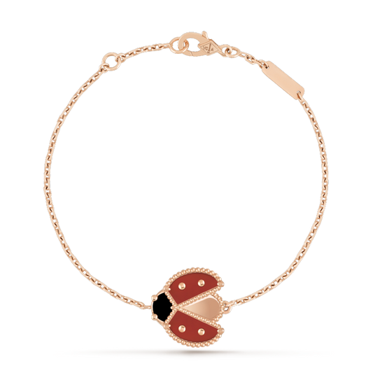 [Glimmer]LUCKY SPRING 1 MOTIF PINK GOLD BRACELET