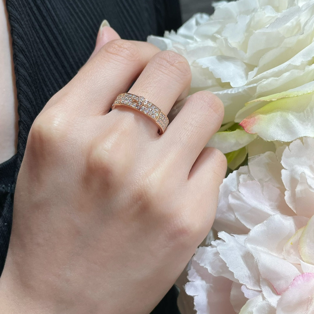 [Glimmer]KELLY PINK GOLD DIAMOND RING
