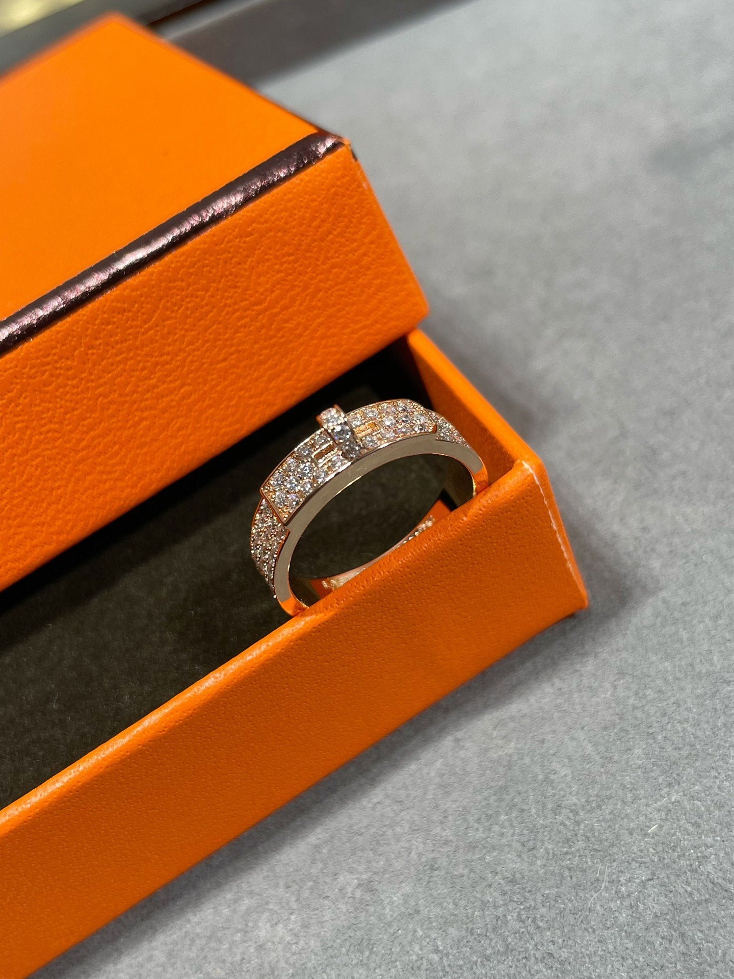 [Glimmer]KELLY PINK GOLD DIAMOND RING
