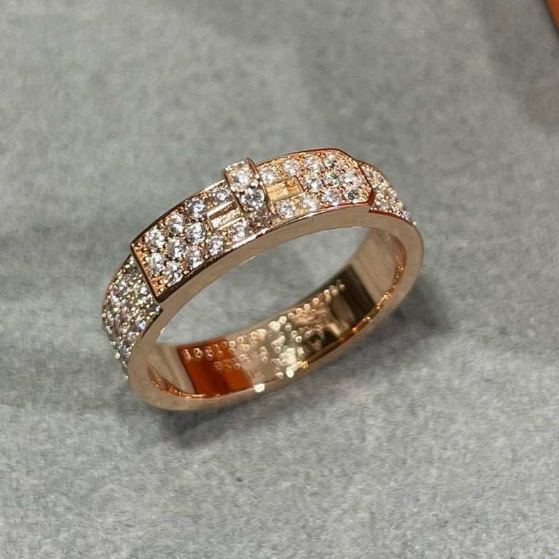 [Glimmer]KELLY PINK GOLD DIAMOND RING