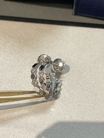 [Glimmer]Hollow Design Four-Leaf Clover Flower Shape Ring