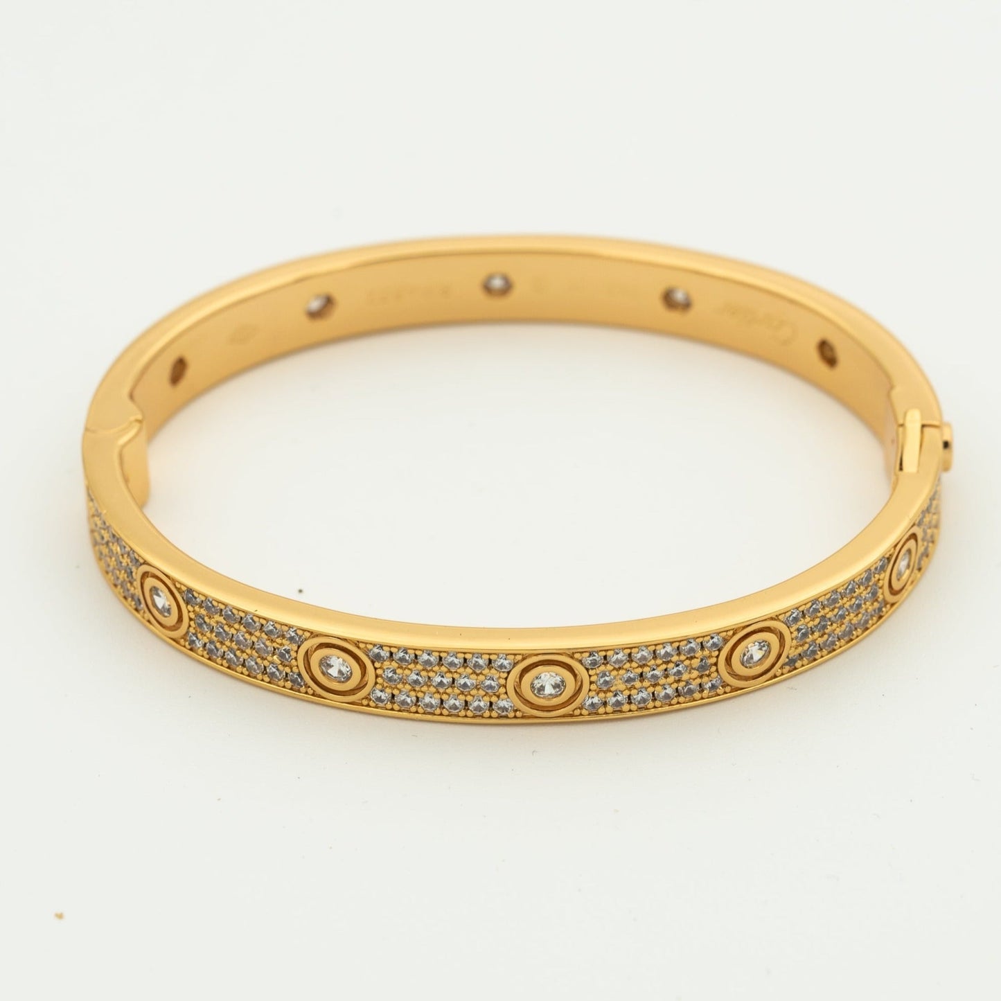 [Glimmer]LOVE BRACELET 6.1MM DIAMOND-PAVED 10 BIG DIAMONDS