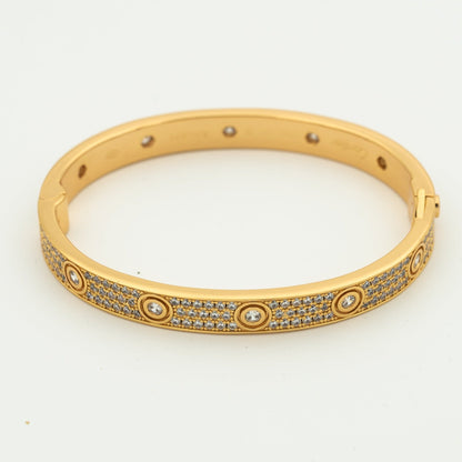 [Glimmer]LOVE BRACELET 6.1MM DIAMOND-PAVED 10 BIG DIAMONDS