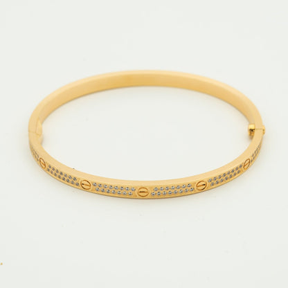 [Glimmer]LOVEブレスレット 3.65mm ダイヤモンドパヴェ