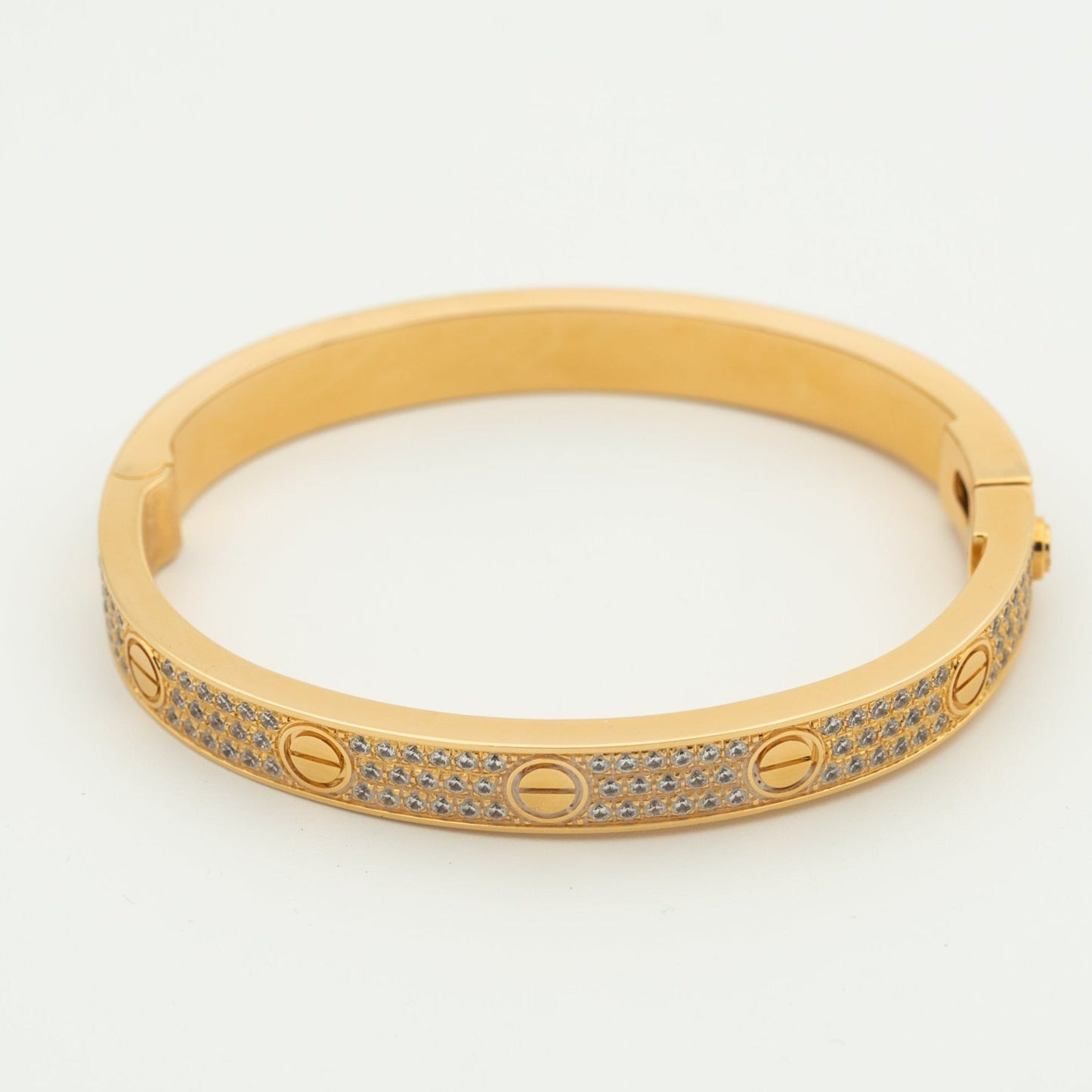 [Glimmer]LOVE BRACELET 6.1MM DIAMOND-PAVED
