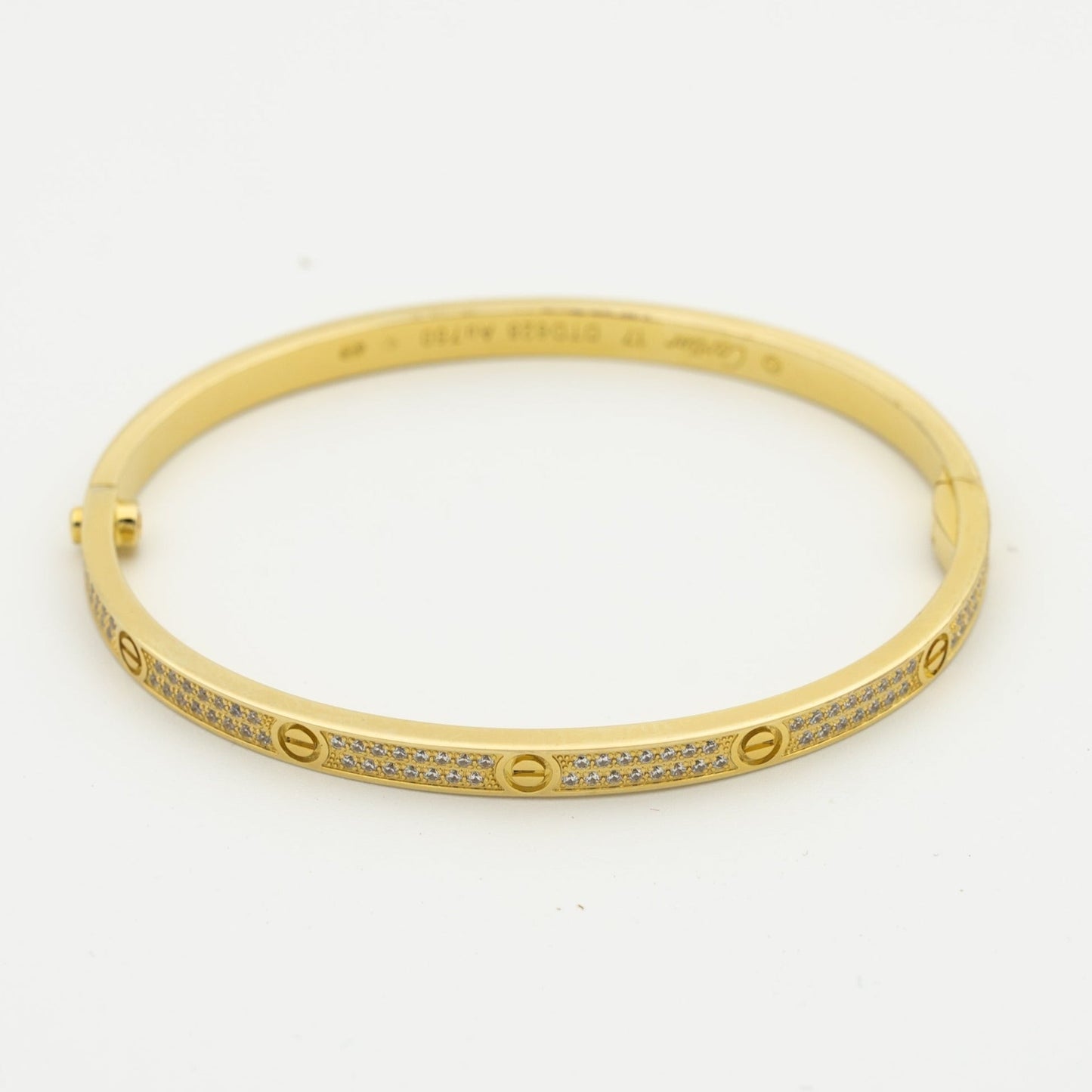 [Glimmer]LOVEブレスレット 3.65mm ダイヤモンドパヴェ