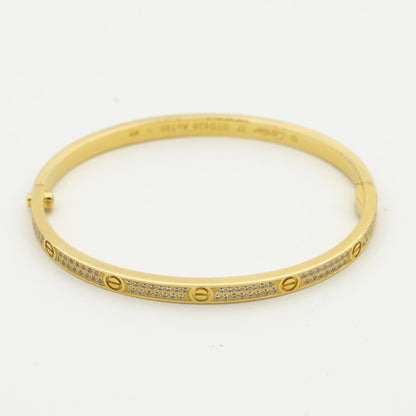 [Glimmer]LOVEブレスレット 3.65mm ダイヤモンドパヴェ