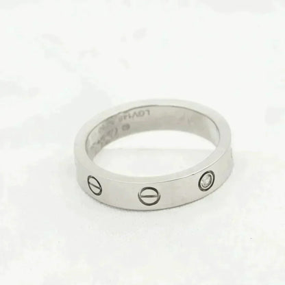[Glimmer]LOVE RING 4MM 1 DIAMOND SILVER