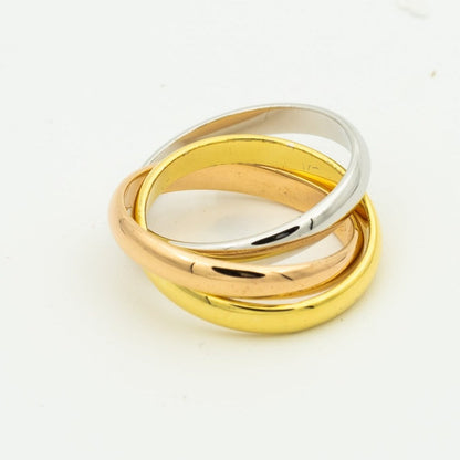 [Glimmer Jewelry]TRINITY RING GOLD PINK GOLD SILVER