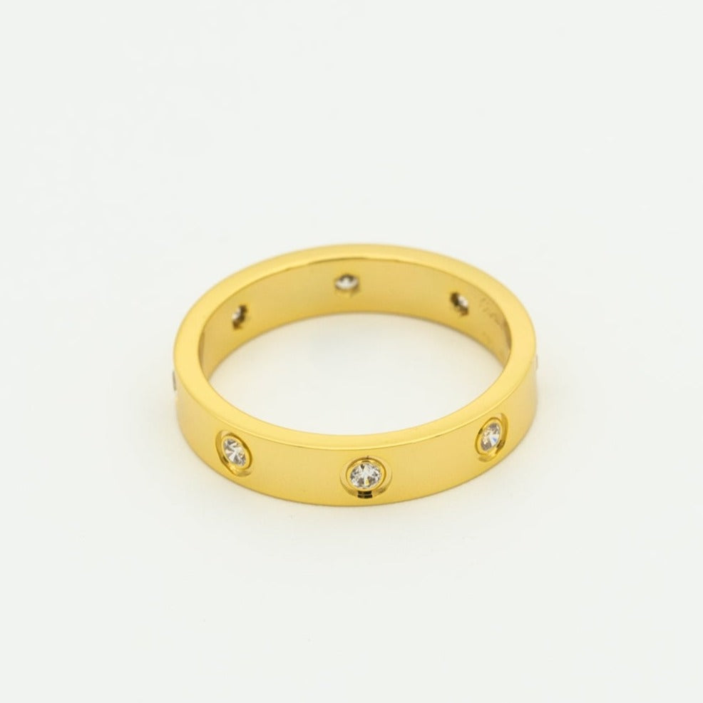 [Glimmer]LOVE RING 3.6MM 8 DIAMONDS