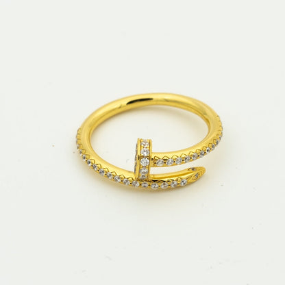 [Glimmer]JUSTE RING 1.8MM GOLD DIAMONDS