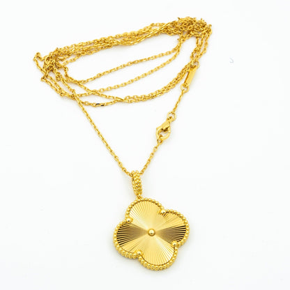 [Glimmer] CLOVER 25MM ペンダント ネックレス ゴールド
