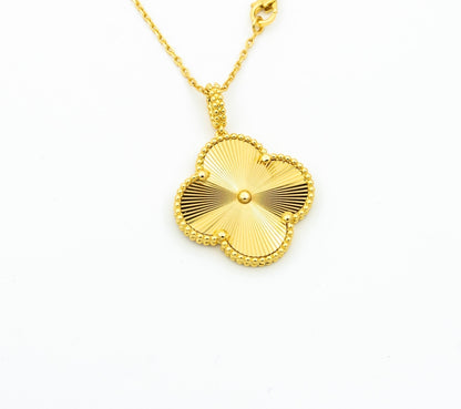 [Glimmer] CLOVER 25MM ペンダント ネックレス ゴールド