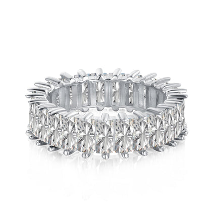 [Glimmer Jewelry]Unique Colorful Radiant Cut RIng