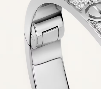 [Glimmer]NEW-LOVE-6.1MM-Width Diamond-Studded Bracelet