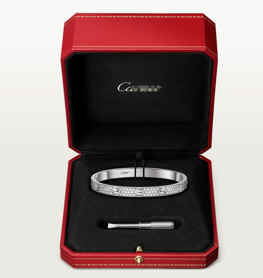 [Glimmer]NEW-LOVE-6.1MM-Width Diamond-Studded Bracelet