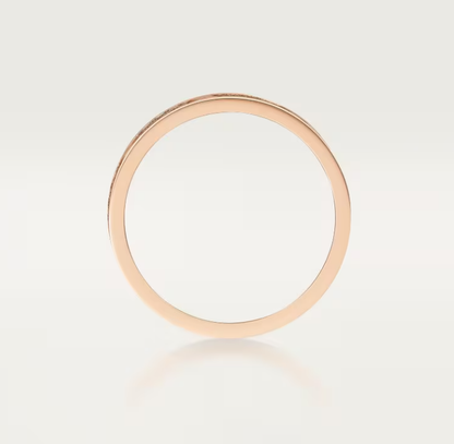 [Glimmer]LOVE RING 4mm-wide full-diamond ring Glimmer Gold