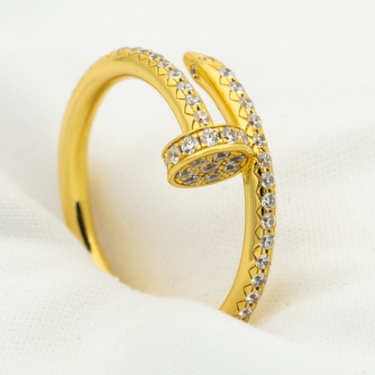 [Glimmer]JUSTE RING 1.8MM GOLD DIAMONDS