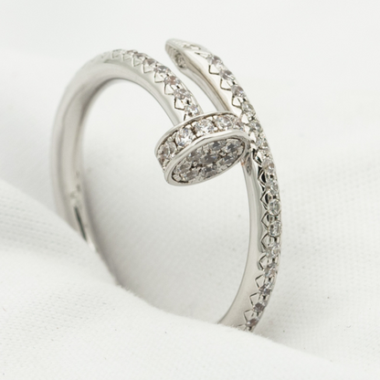 [Glimmer]JUSTE RING 1.8MM SILVER DIAMONDS