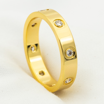 [Glimmer]LOVE RING 3.6MM 8 DIAMONDS