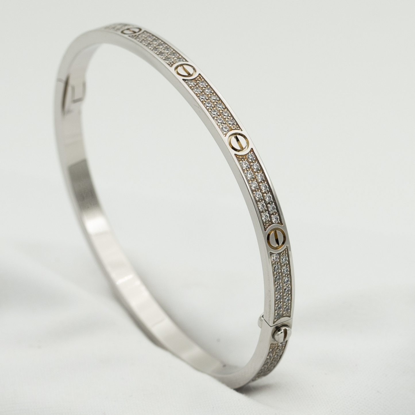 [Glimmer]LOVEブレスレット 3.65mm ダイヤモンドパヴェ