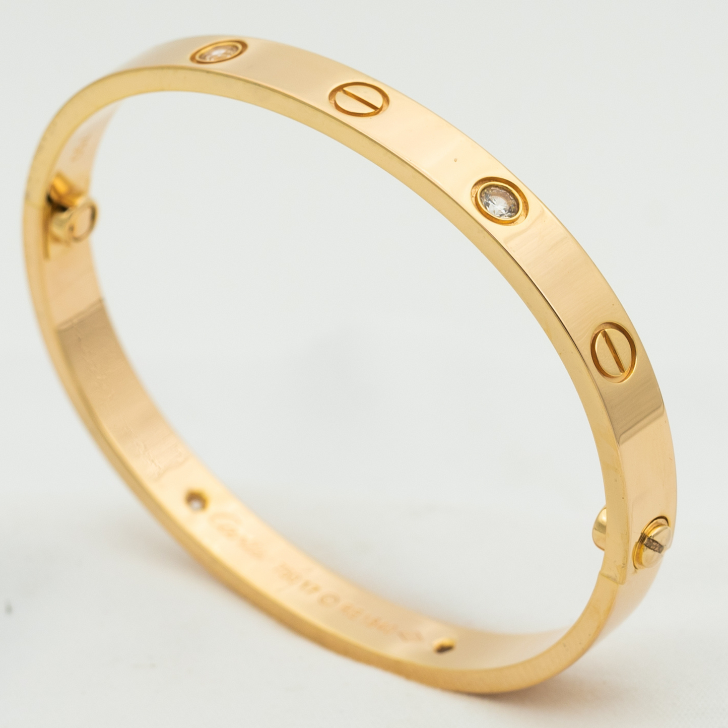 [Glimmer]LOVE BRACELET 6.1MM 4 DIAMONDS