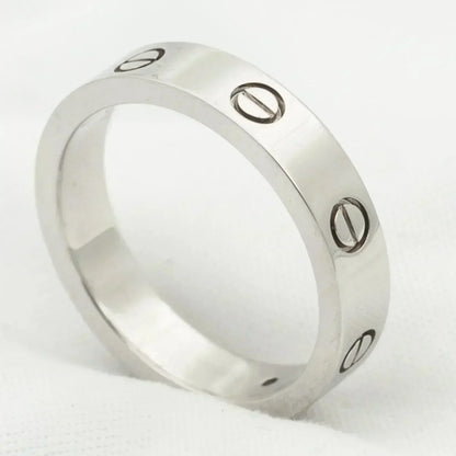 [Glimmer]LOVE RING 4MM 1 DIAMOND SILVER