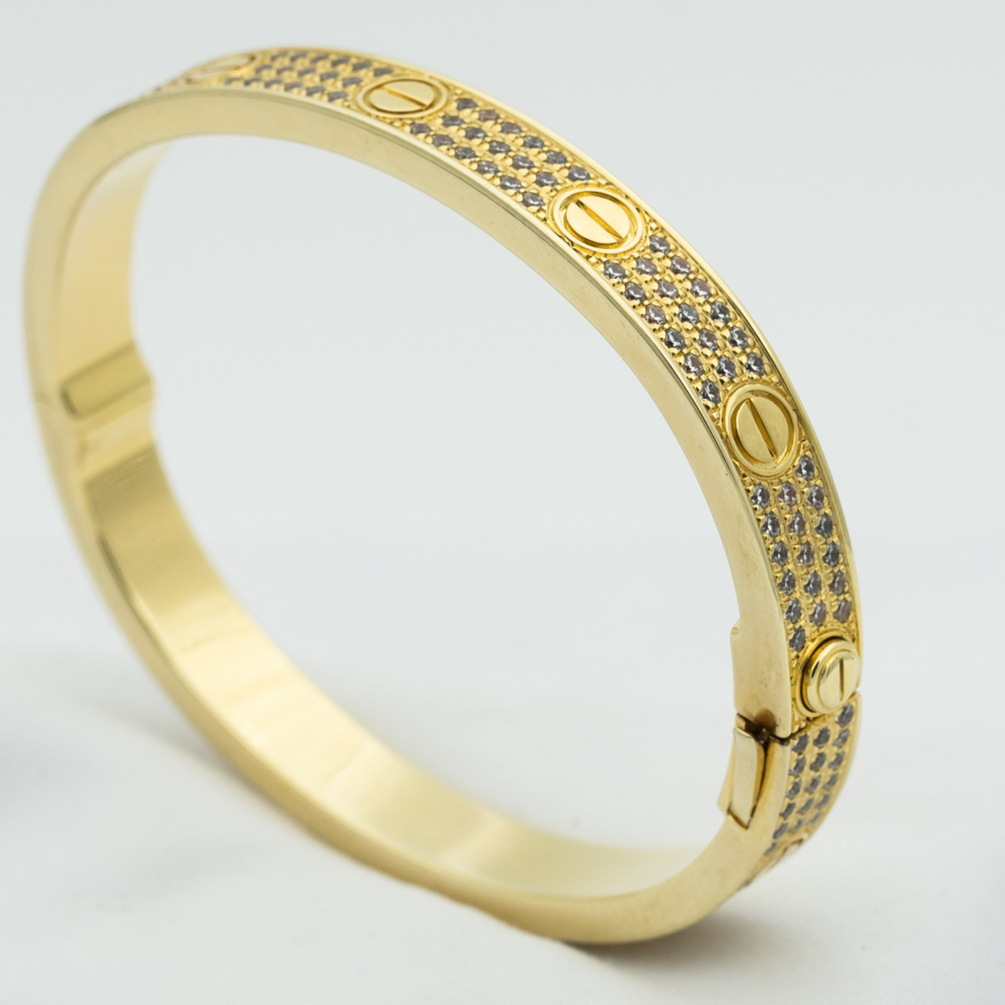 [Glimmer]LOVE BRACELET 6.1MM DIAMOND-PAVED