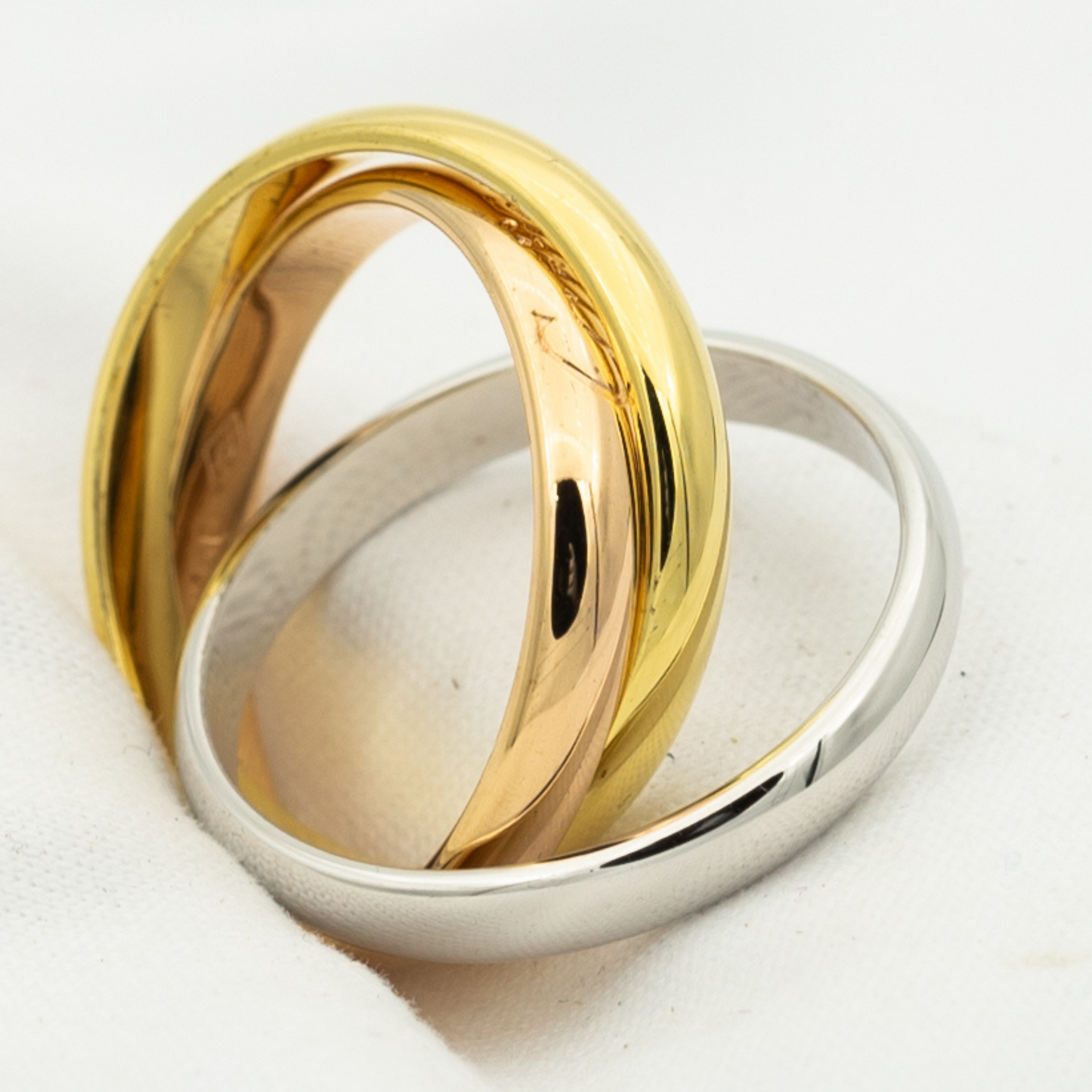 [Glimmer Jewelry]TRINITY RING GOLD PINK GOLD SILVER