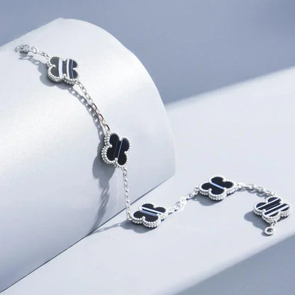 [Glimmer] CLOVER 5 MOTIF PULSAR STONE BRACELET COLLECTION