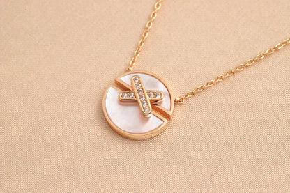 [Glimmer]JEUX DE Glimmer GOLD DIAMOND NECKLACE