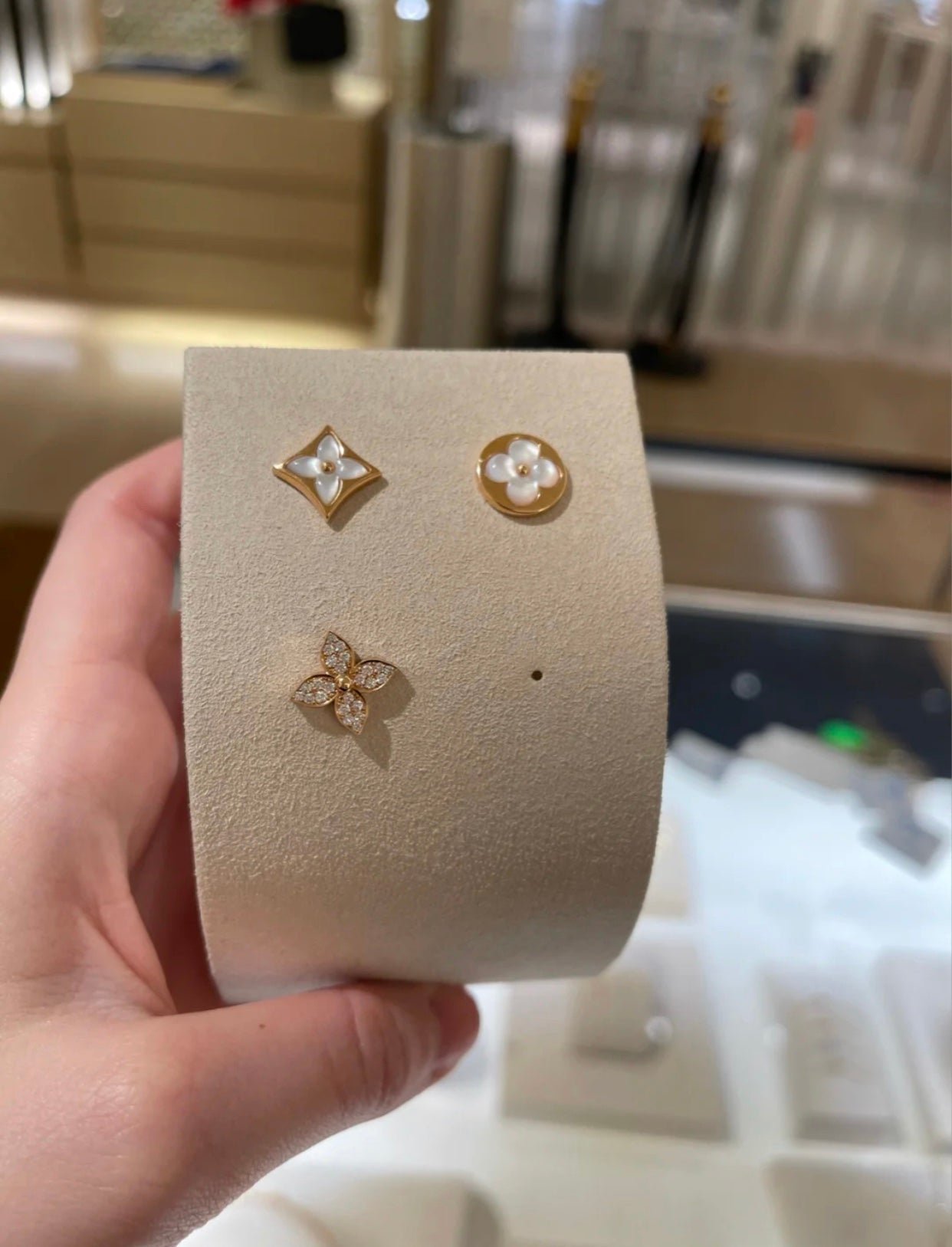 [Glimmer]スターブロッサム スタッドピアス ピンクゴールド ダイヤモンド