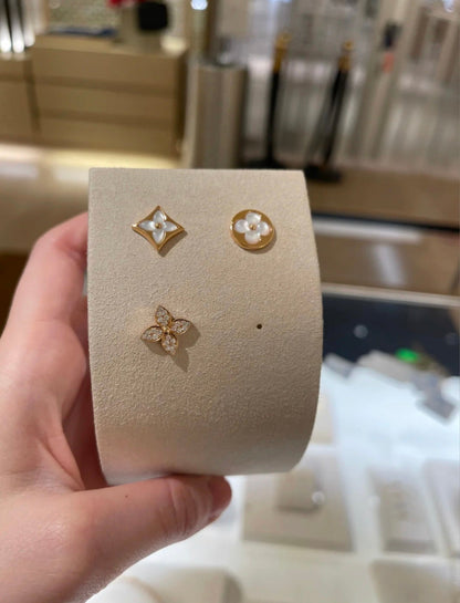 [Glimmer]スターブロッサム スタッドピアス ピンクゴールド ダイヤモンド