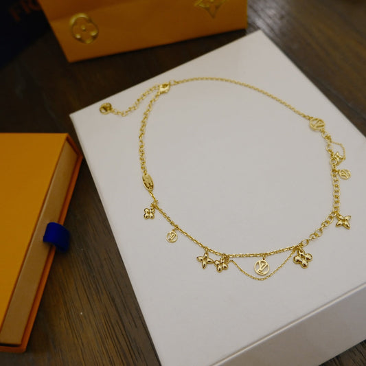 [Glimmer]BLOOMING SUPPLE NECKLACE BRASS
