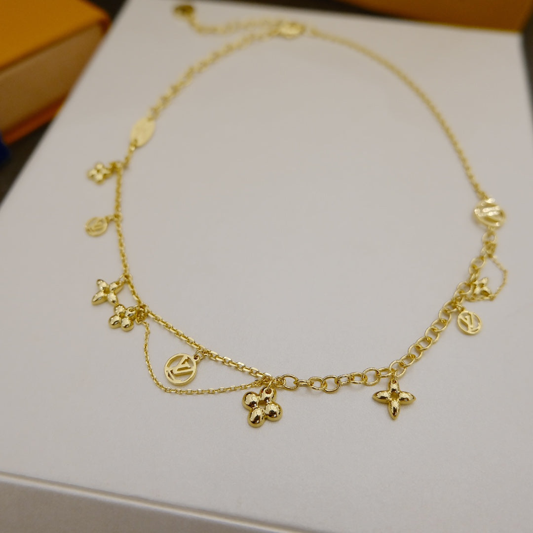 [Glimmer]BLOOMING SUPPLE NECKLACE BRASS