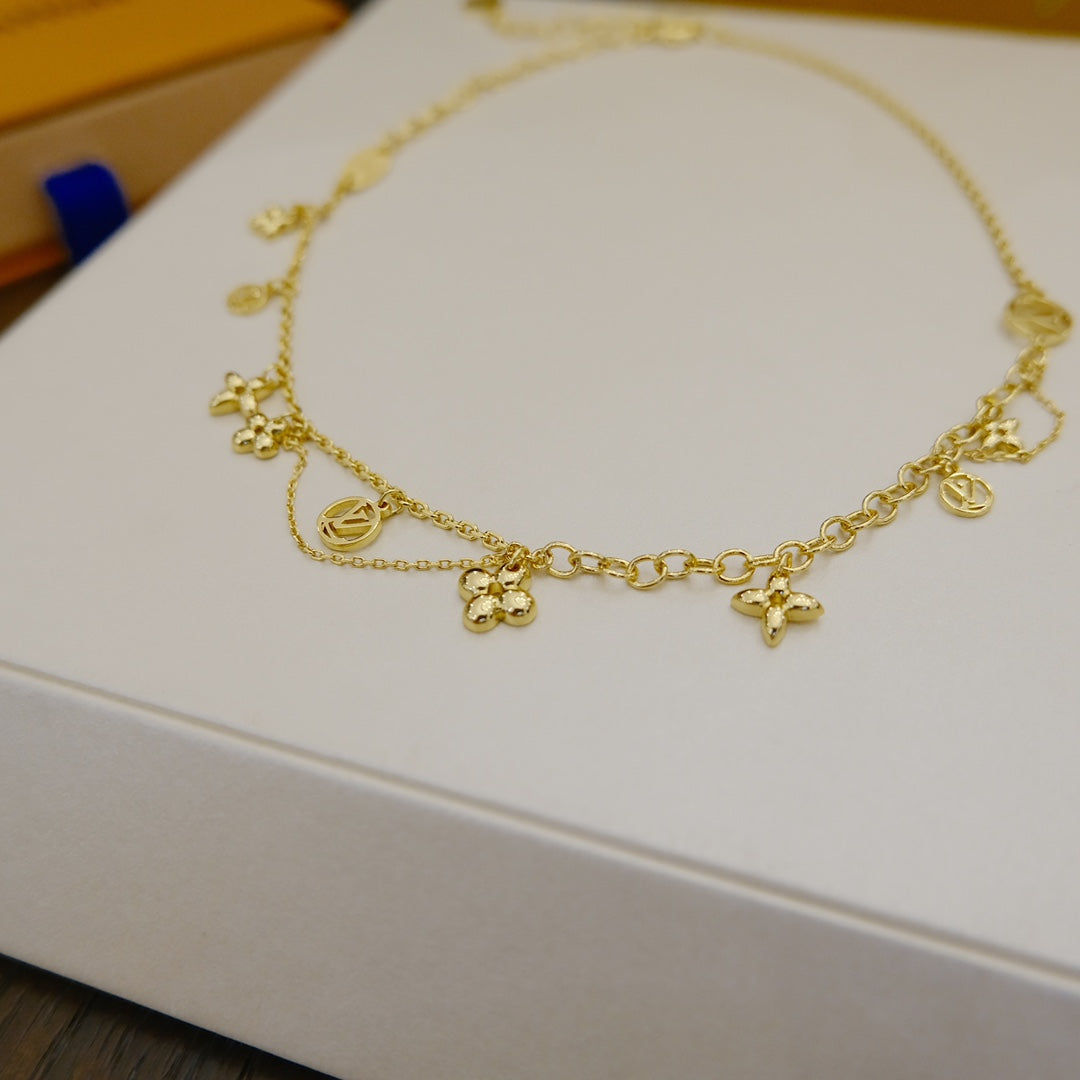 [Glimmer]BLOOMING SUPPLE NECKLACE BRASS