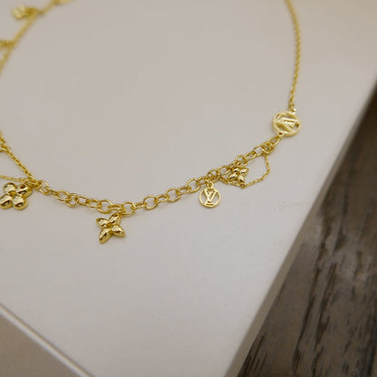 [Glimmer]BLOOMING SUPPLE NECKLACE BRASS