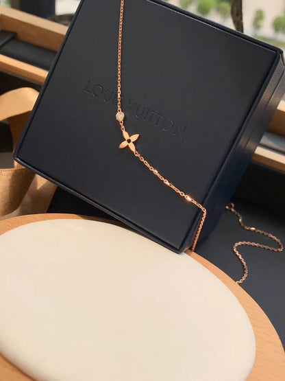 [Glimmer]BLOSSOM PENDANT PINK GOLD AND DIAMOND